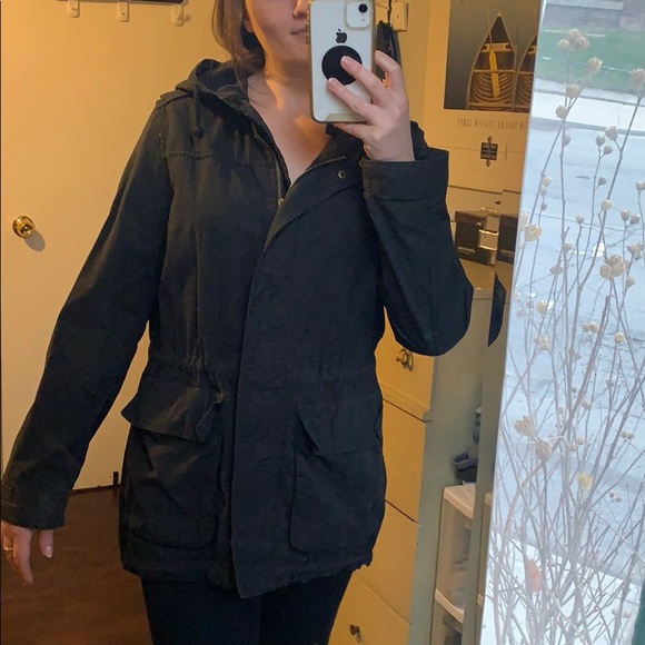 Size M Old Navy Black Coat Shell - Picture 1 of 7
